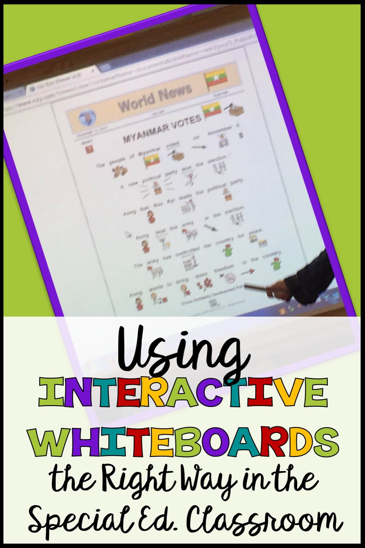 In the 21st century we are all about technology, and special ed should be no different. But, how are we using technology to really advance our student's proficiencies? Interactive whiteboards are something I see in almost every classroom, but many times they aren't interactive for the students in the way they are used. Find out some Dos and Don'ts to put your interactive whiteboard to the best use in this post and share strategies you have done with them in the comments! #interactivewhiteboards #smartboards #technologyinspecialed #specialeducationtech #interactivetools #interactivewhiteboardactivities #smartboardactivities In the 21st century we are all about technology, and special ed should be no different. But, how are we using technology to really advance our student's proficiencies? Interactive whiteboards are something I see in almost every classroom, but many times they aren't interactive for the students in the way they are used. Find out some Dos and Don'ts to put your interactive whiteboard to the best use in this post and share strategies you have done with them in the comments! #interactivewhiteboards #smartboards #technologyinspecialed #specialeducationtech #interactivetools #interactivewhiteboardactivities #smartboardactivities