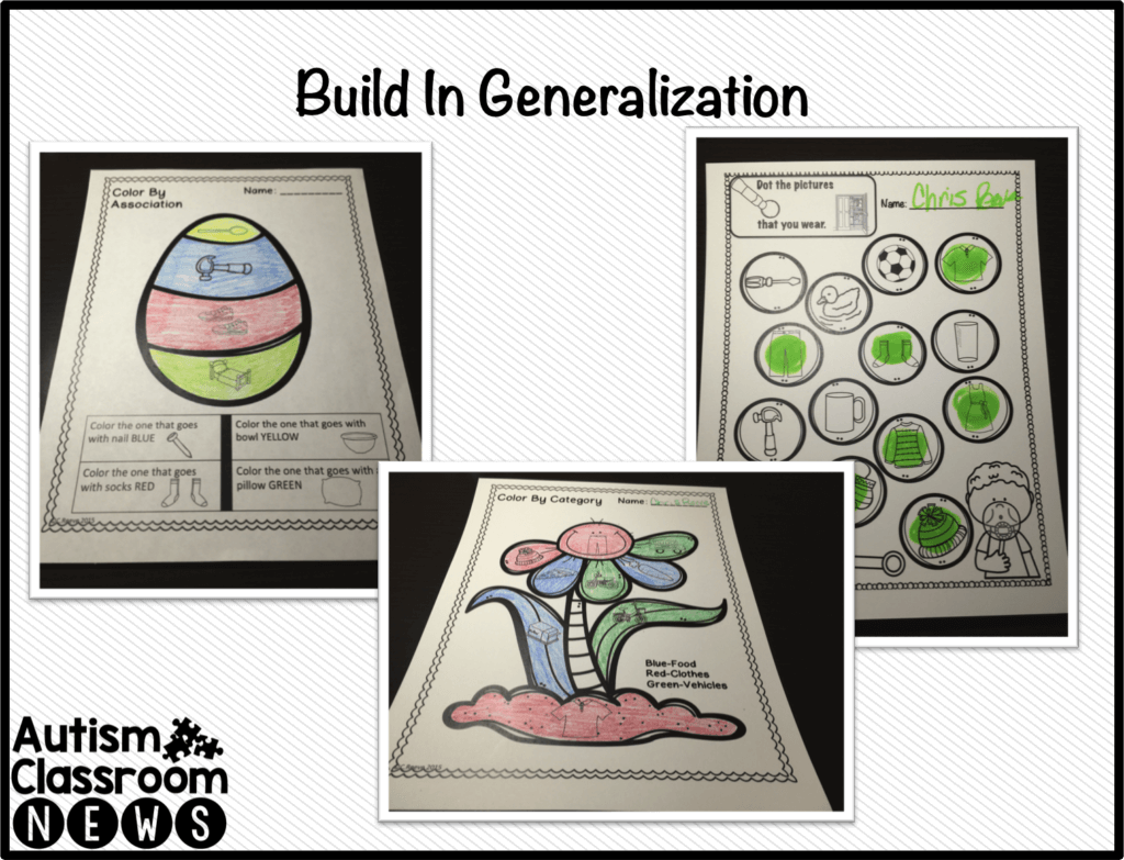 generalization and autism Generalization is the ability to complete a task, perform an activity, or display a behavior across settings, with different people, and at different times generalization is a major goal for . generalization and autism Generalization is the ability to complete a task, perform an activity, or display a behavior across settings, with different people, and at different times generalization is a major goal for .