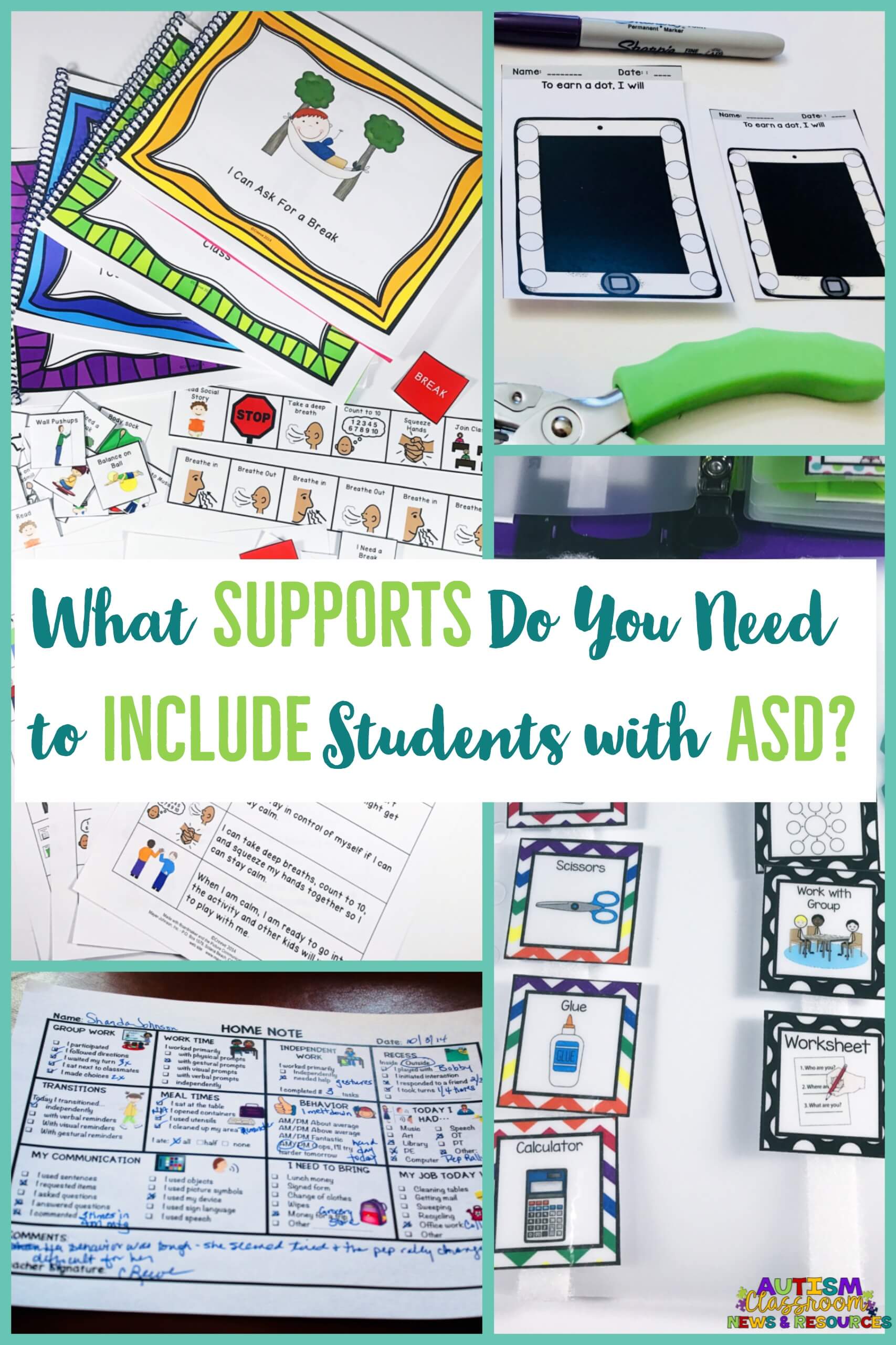 This post will be great for anyone looking for ideas for including students with autism in their classroom. Students with autism and other disabilities need support to be successful in general education classrooms. Lot of visual supports and ideas with some freebies as well.