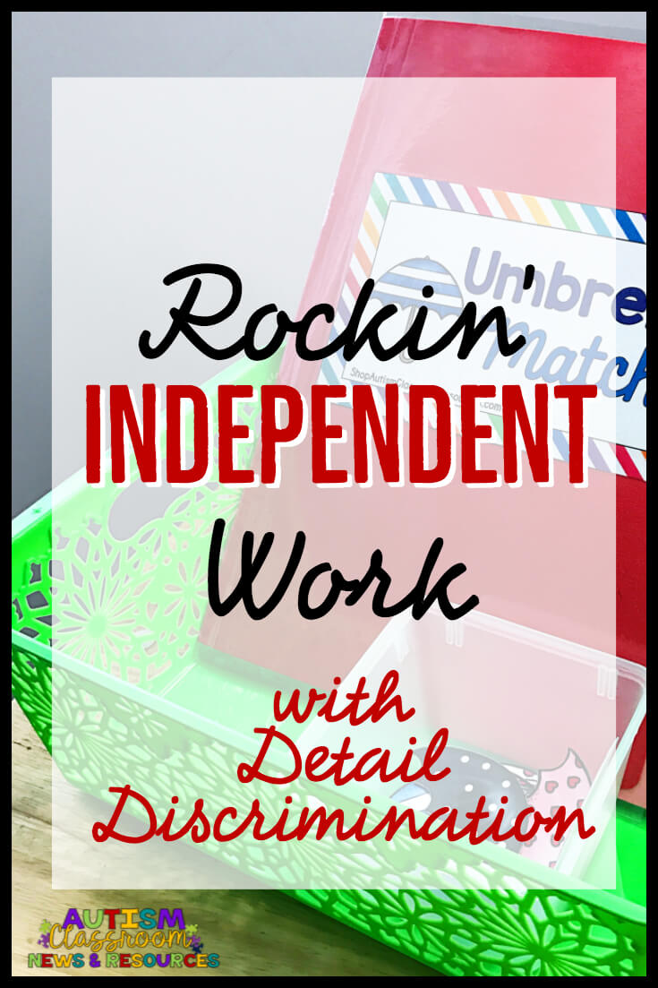 Using matching that requires attending to multiple details is a great way to increase the difficulty of independent work tasks for those students who need a bit more. Tips for using them and examples included.