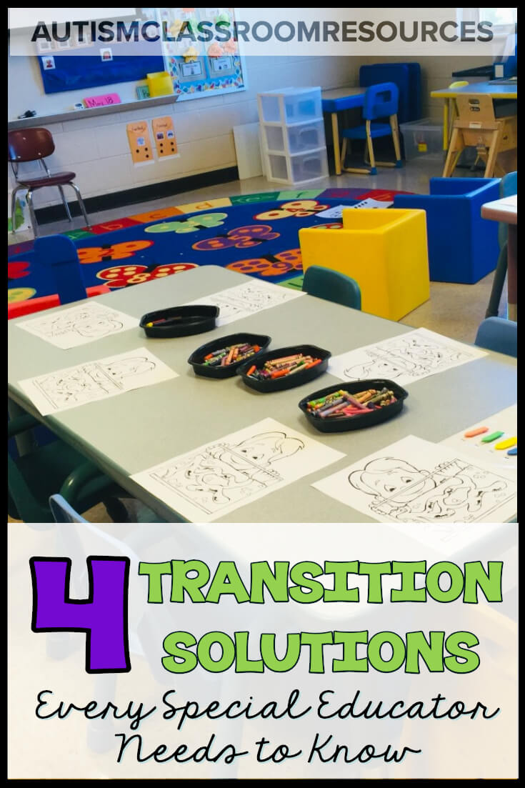 Do you struggle with transitions in your special ed classroom? Have you ever been running the classroom and the activity is going really well? And then you go to transition to the next activity and it falls apart? This post has got you covered! Check out this post for 4 solutions for common transition problems that get you off track. #specialeducation #classroommanagement Do you struggle with transitions in your special ed classroom? Have you ever been running the classroom and the activity is going really well? And then you go to transition to the next activity and it falls apart? This post has got you covered! Check out this post for 4 solutions for common transition problems that get you off track. #specialeducation #classroommanagement