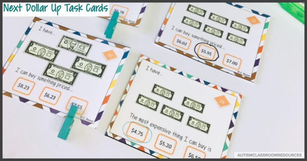 Next Dollar Up Strategy Resources And Freebie Autism Classroom - 