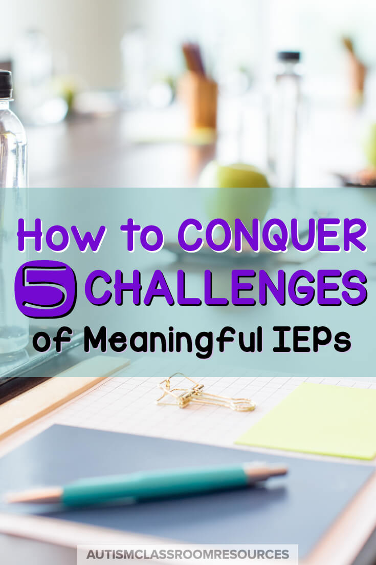 Meaningful IEPs are sometimes the most difficult part of the special educator’s job. But they are also the most important….if we do them right. To do them right, we need to focus on creating a meaningful IEP. Find out how you can conquer 5 challenges of developed meaningful IEPS. #IEPs #specialeducation Meaningful IEPs are sometimes the most difficult part of the special educator’s job. But they are also the most important….if we do them right. To do them right, we need to focus on creating a meaningful IEP. Find out how you can conquer 5 challenges of developed meaningful IEPS. #IEPs #specialeducation
