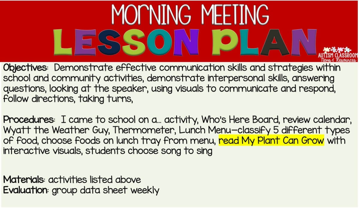 Lesson planning is one of the 10 steps for creating a morning meeting that your special ed class will love. Find out the other 9 steps in this post. #specialeducation #morningmeeting Christine Reeve Christine Reeve 8:06 PM Jun 12 If morning meeting or whole group activities have ever intimidated you as a special education teacher, you are not alone. Trying to figure out meaningful group activities for such diverse populations can be tough. But this post can help with 10 steps to make it the best part of your day! #morningmeeting #specialeducation Show more 2 of 7 Lesson planning is one of the 10 steps for creating a morning meeting that your special ed class will love. Find out the other 9 steps in this post. #specialeducation #morningmeeting Christine Reeve Christine Reeve 8:06 PM Jun 12 If morning meeting or whole group activities have ever intimidated you as a special education teacher, you are not alone. Trying to figure out meaningful group activities for such diverse populations can be tough. But this post can help with 10 steps to make it the best part of your day! #morningmeeting #specialeducation Show more 2 of 7