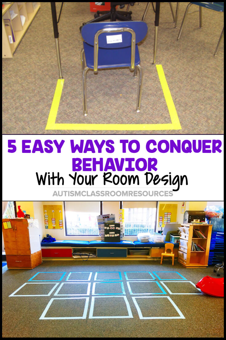 What if addressing challenging behavior in your classroom could be as simple as making changes to your room design? Here are some simple tricks that can help you prevent or address behaviors with their warning signs and solutions. #roomdesign #specialeducation What if addressing challenging behavior in your classroom could be as simple as making changes to your room design? Here are some simple tricks that can help you prevent or address behaviors with their warning signs and solutions. #roomdesign #specialeducation