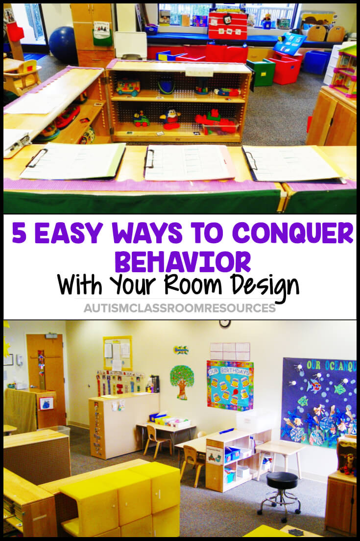 What if addressing challenging behavior in your classroom could be as simple as making changes to your room design? Here are some simple tricks that can help you prevent or address behaviors with their warning signs and solutions. #roomdesign #specialeducation What if addressing challenging behavior in your classroom could be as simple as making changes to your room design? Here are some simple tricks that can help you prevent or address behaviors with their warning signs and solutions. #roomdesign #specialeducation