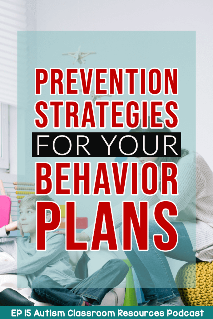 Woman looking at boy who is looking away. Prevention Strategies for Your Behavior Plans. Episode 15 of Autism Classroom Resources Podcast