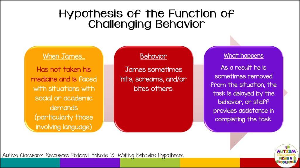 hypothesis function of behavior